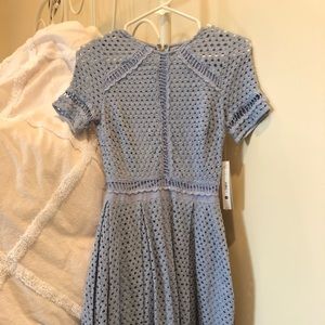 AQUA XS NWT light blue dress